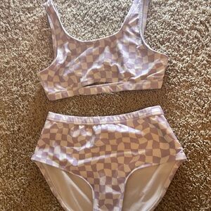Lavender Checkered Women's Intimate Set